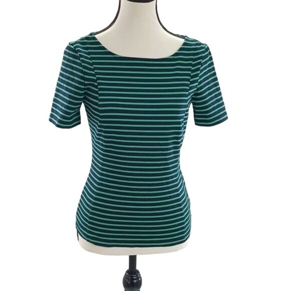 Banana Republic Womens Striped Top Classic Capsule Stretch Size 0